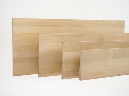 Solid wood edge glued panel Beech lightly steamed A/B 19 mm, 2-2.4 m, DL full lamella, customized DIY